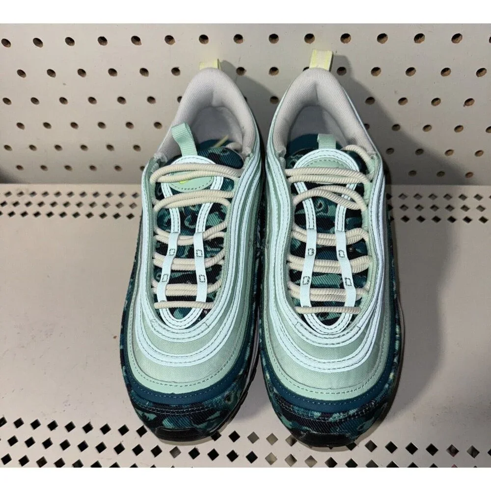Nike Air Max 97 Moth Camo Womens Athletic Shoes Sneakers Size 6 DX3366-300